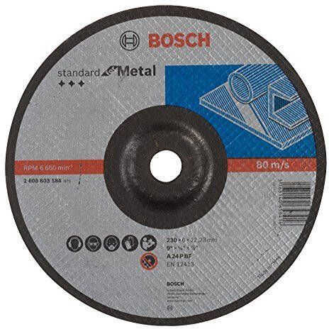 Bosch Accessoires Afbraamschijf gebogen Standard for Metal A 24 P BF 230 mm 22 23 mm 6 0 mm 1 stuks 2608603184