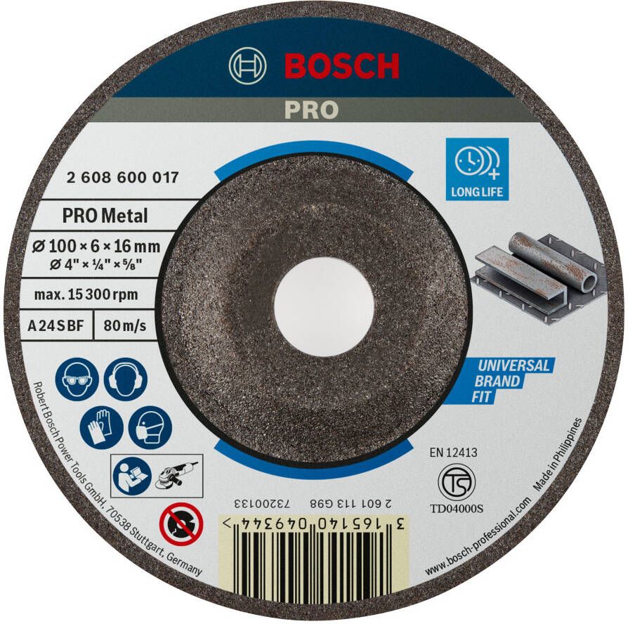 Bosch Accessoires Afbraamschijf Metaal 100X6 mm 2608600017