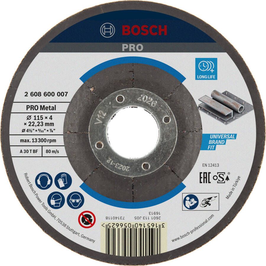 Bosch Accessoires Afbraamschijf | Metaal | 115x4 | per 1 | 2608600007