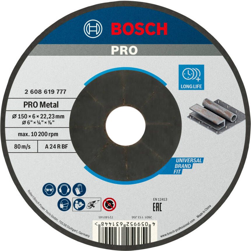 Bosch Accessoires Afbraamschijf Metaal 150X6mm 2608619777