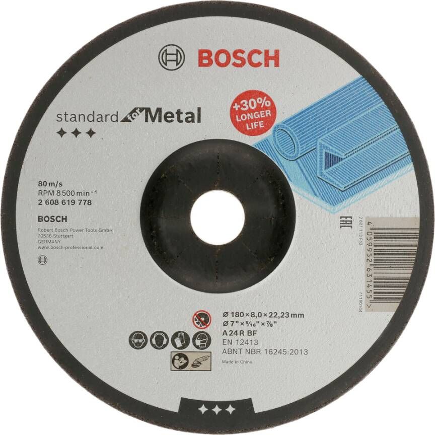 Bosch Accessoires Afbraamschijf Metaal 180X8mm 2608619778