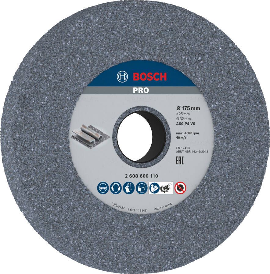 Bosch Accessoires Afbraamschijf voor tafelslijpmachine 175 mm 32 mm 60 1st 2608600110