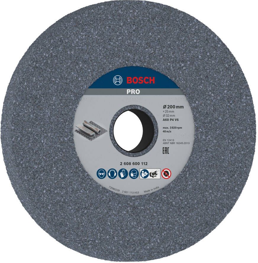 Bosch Accessoires Afbraamschijf voor tafelslijpmachine 200 mm 32 mm 60 1st 2608600112