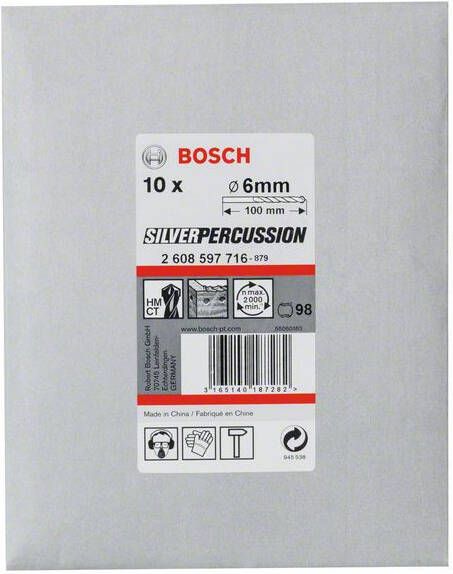 Bosch Accessoires Betonboren CYL-3 6 x 60 x 100 mm d 5 mm 10st 2608597716