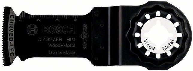 Bosch Accessoires BIM-invalzaagblad AIZ 32 APB BIM Wood+Metal Curved-Tec 32 x 50 mm | 2608661644