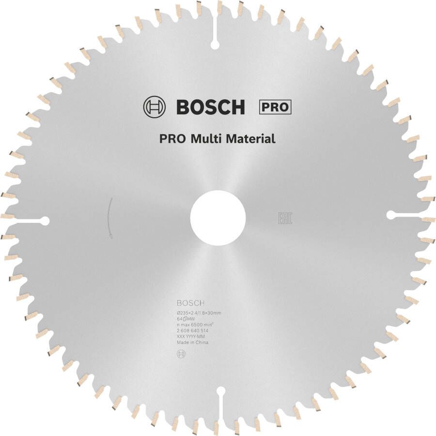 Bosch Cirkelzaagblad Multi Material 235 x 30 25 x 2 4 mm 64 1st
