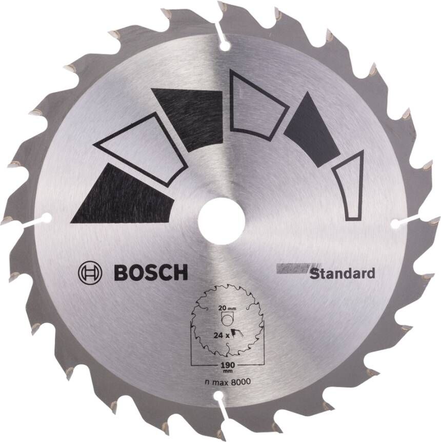 Bosch Accessoires Cirkelzaagblad Basic 190X22X20 16 T24 2609256818