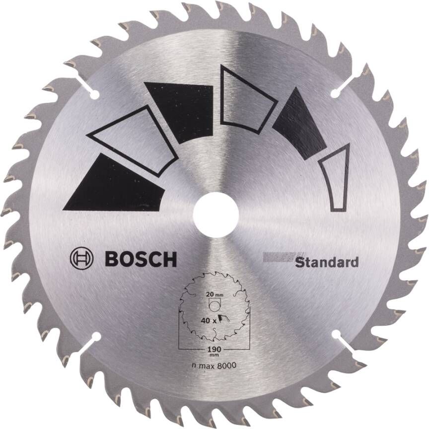 Bosch Accessoires Cirkelzaagblad Basic 190X22X20 16 T40 2609256819