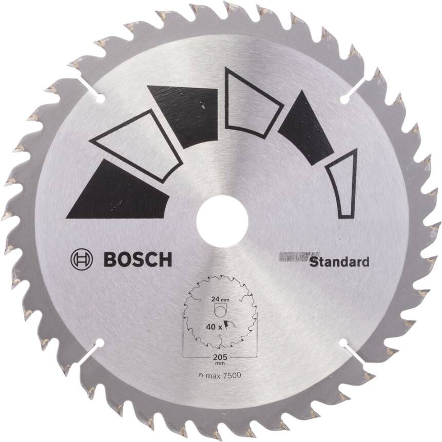 Bosch Accessoires Cirkelzaagblad Basic 205X22X24 18 16 T40 2609256822