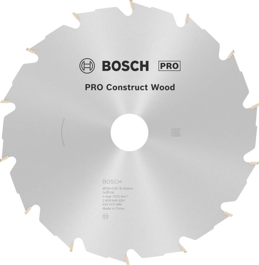 Bosch Accessoires Cirkelzaagblad Construct Wood 210 x 30 x 2 8 mm 14 1st 2608640634
