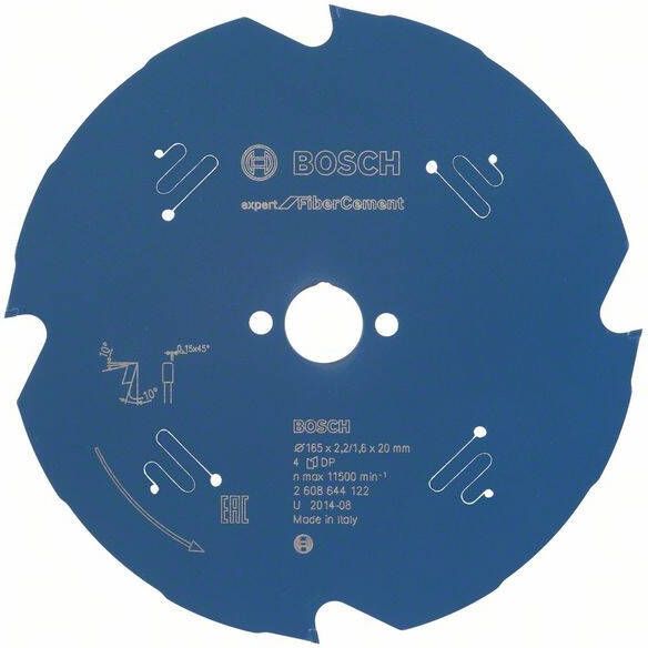 Bosch Accessoires Cirkelzaagblad Expert for Fiber Cement 165X20X2.2 1.6X4 2608644122