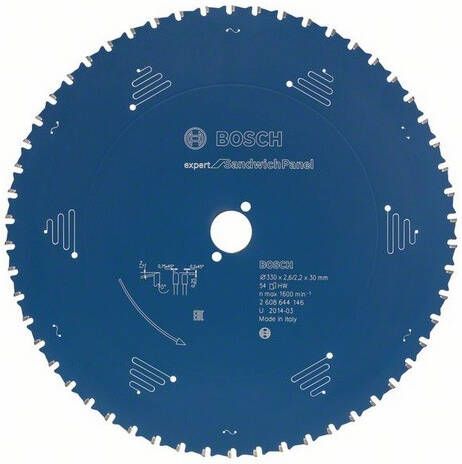 Bosch Accessoires Cirkelzaagblad Expert for Sandwich Panel 210X30X2.4 2X36 2608644142