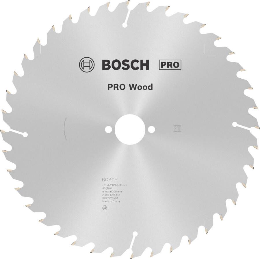 Bosch Accessoires Cirkelzaagblad Optiline K V 254X30X2 8 40T WZ 2608640443