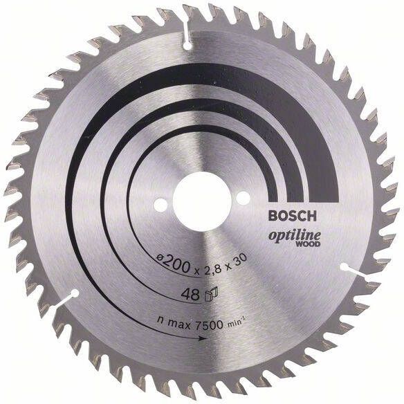Bosch Accessoires Cirkelzaagblad Optiline Wood 200 x 30 x 2 8 mm 48 1st 2608640620