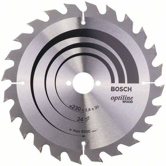 Bosch Accessoires Cirkelzaagblad Optiline Wood 230 x 30 x 2 8 mm 24 1st 2608640627