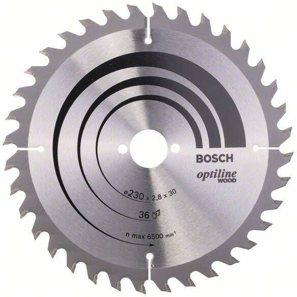 Bosch Accessoires Cirkelzaagblad Optiline Wood 230 x 30 x 2 8 mm 36 1st 2608640628