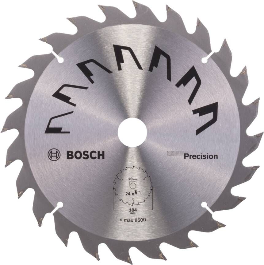 Bosch Accessoires Cirkelzaagblad Precision 184X2X16 - T24 2609256863