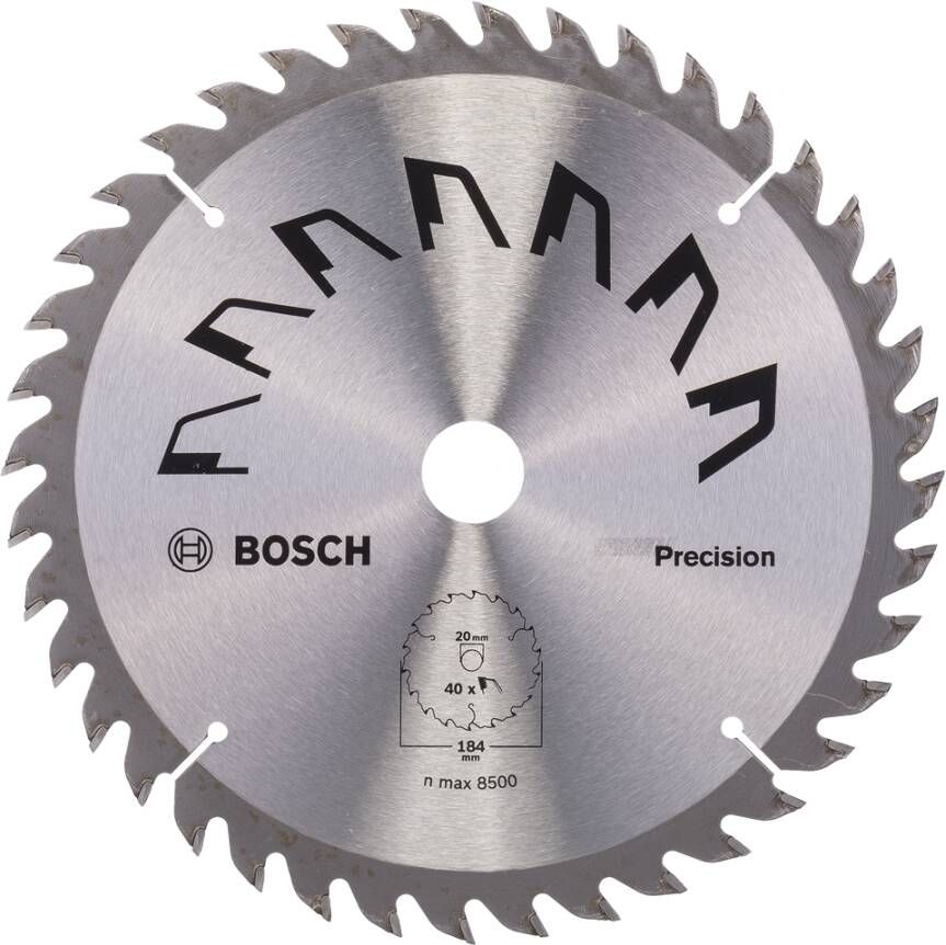 Bosch Accessoires Cirkelzaagblad Precision 184X2X16 - T40 2609256864