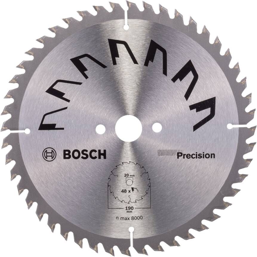 Bosch Accessoires Cirkelzaagblad Precision 190X2X20 16 T48 2609256867