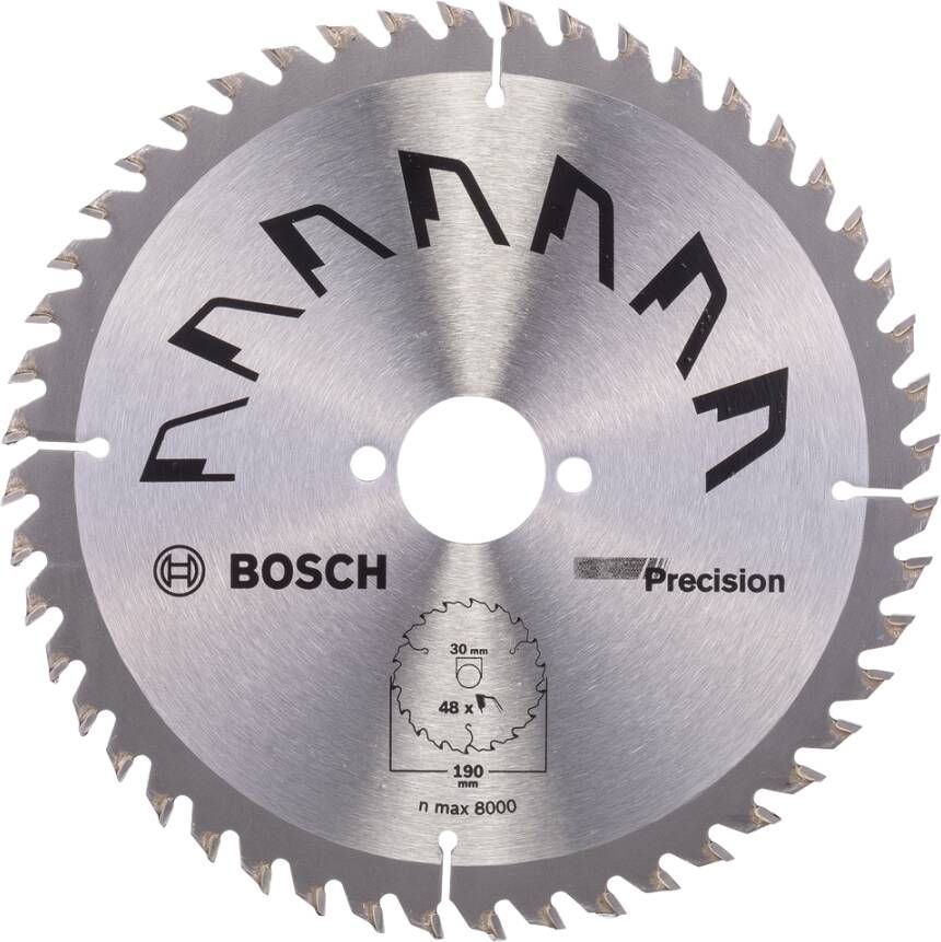 Bosch Accessoires Cirkelzaagblad Precision 190X2X30 - T48 2609256870
