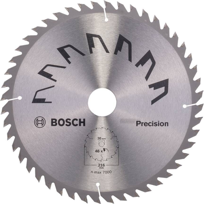 Bosch Accessoires Cirkelzaagblad Precision 216X2X30 T48 2609256936