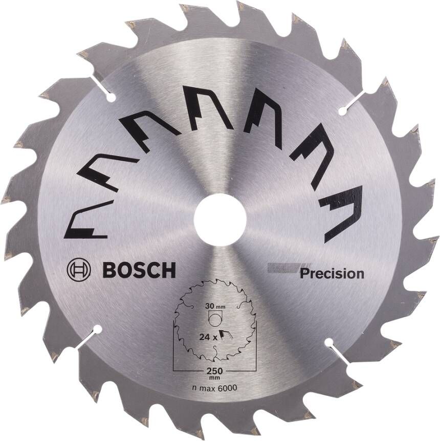 Bosch Accessoires Cirkelzaagblad Precision 250X2X30 - T24 2609256878