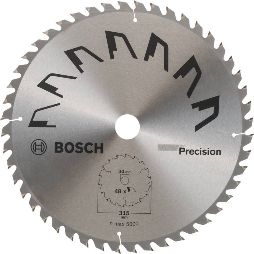 Bosch Accessoires Cirkelzaagblad Precision Ø315 3 2mm T48 2609256937