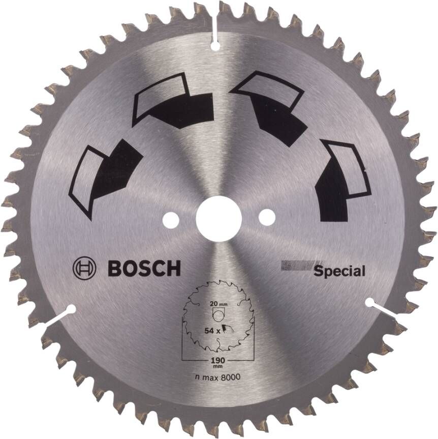 Bosch Accessoires Cirkelzaagblad Special 190X2X20 16 T54 2609256891
