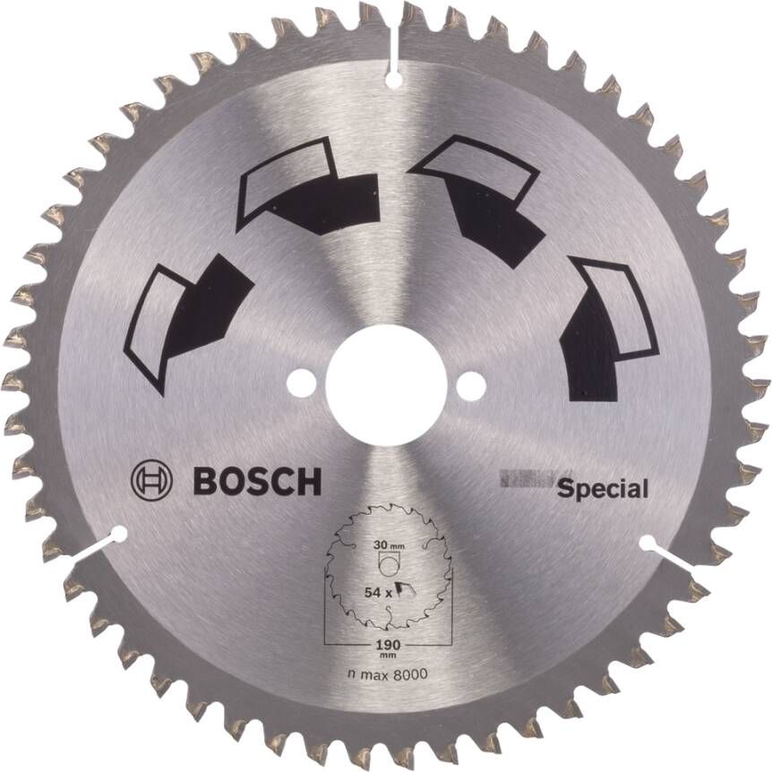 Bosch Accessoires Cirkelzaagblad Special 190X2X30 - T54 2609256892