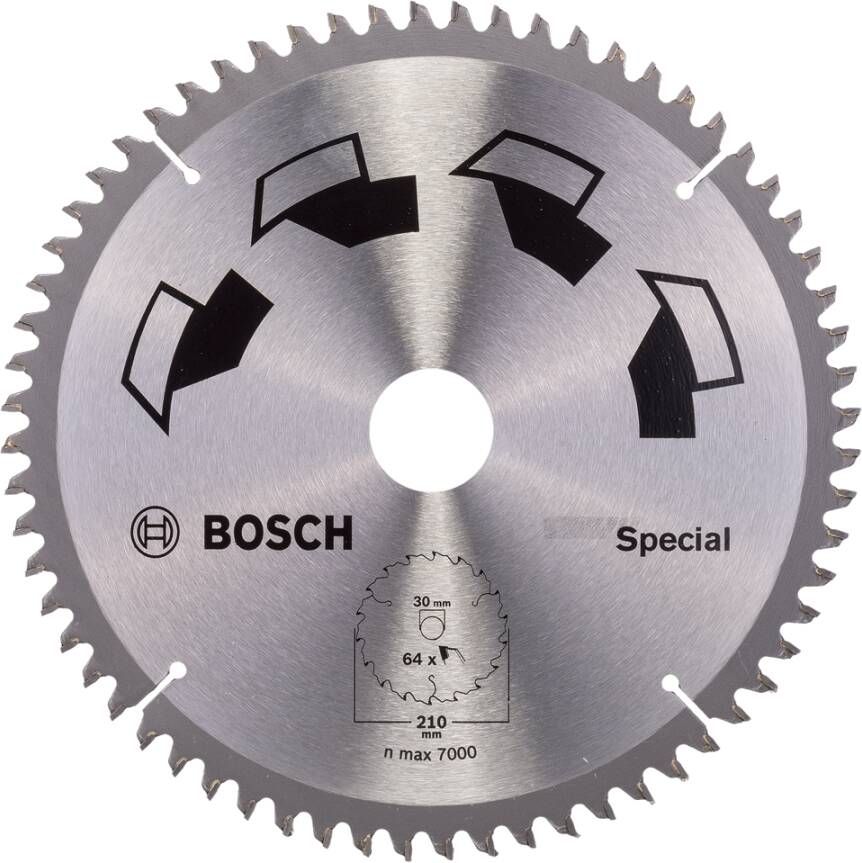 Bosch Accessoires Cirkelzaagblad Special 210X2X30 - T64 2609256893