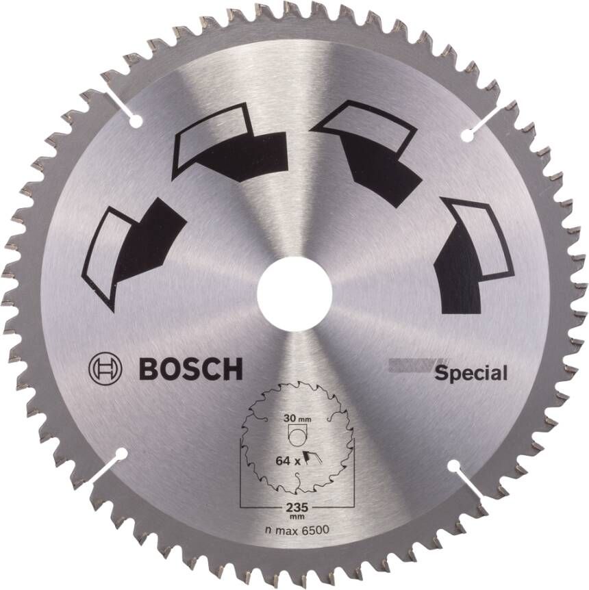 Bosch Accessoires Cirkelzaagblad Special 235X2X30 T64 2609256895