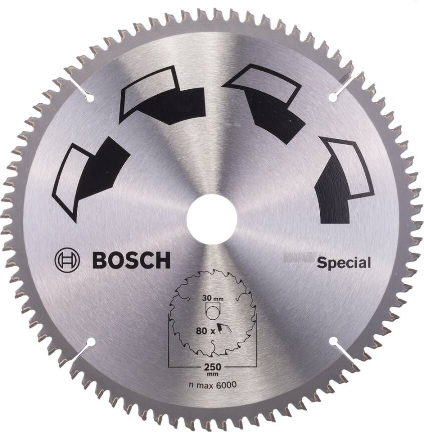 Bosch Accessoires Cirkelzaagblad Special 250X2X30 - T80 2609256896