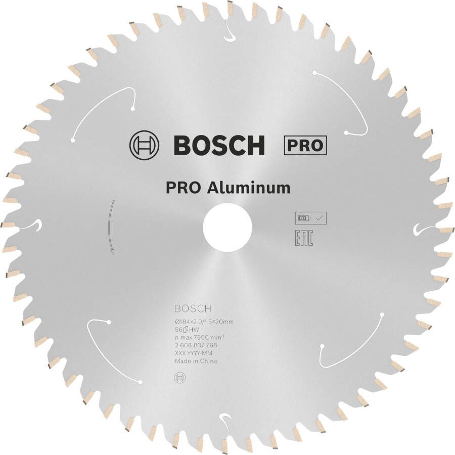 Bosch Accessoires Cirkelzaagblad St Aluminium 184X20X2 1.5X56T 2608837768
