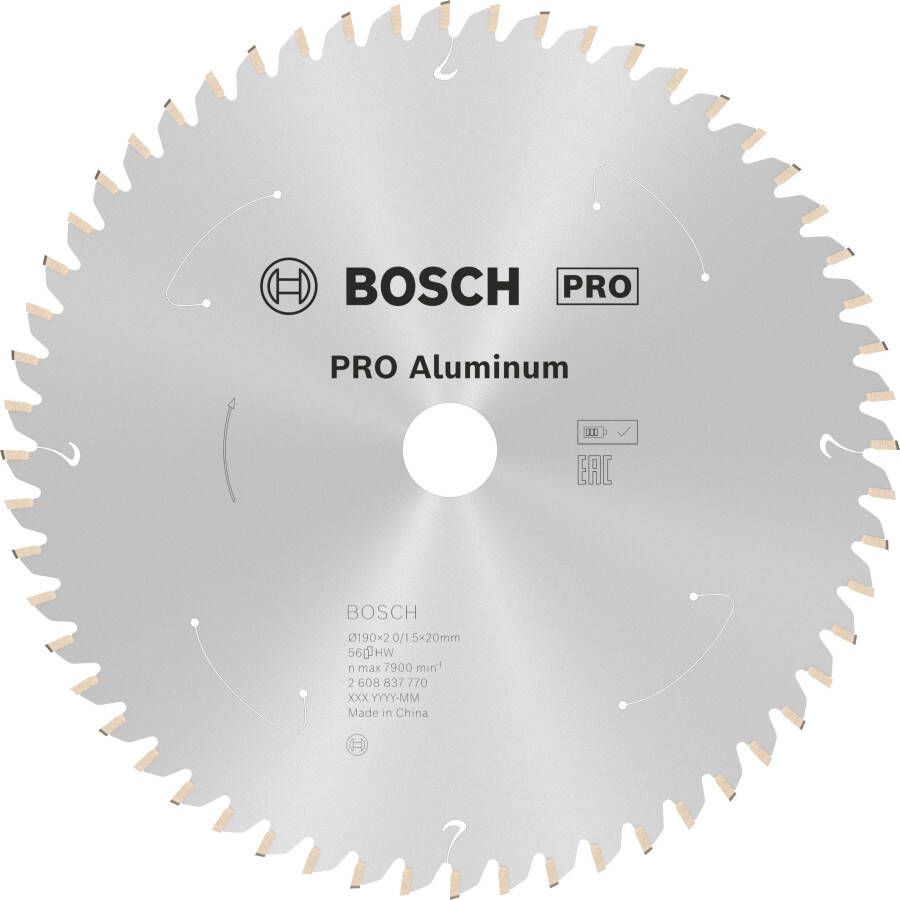 Bosch Accessoires Cirkelzaagblad St Aluminium 190X20X2 1.5X56T 2608837770