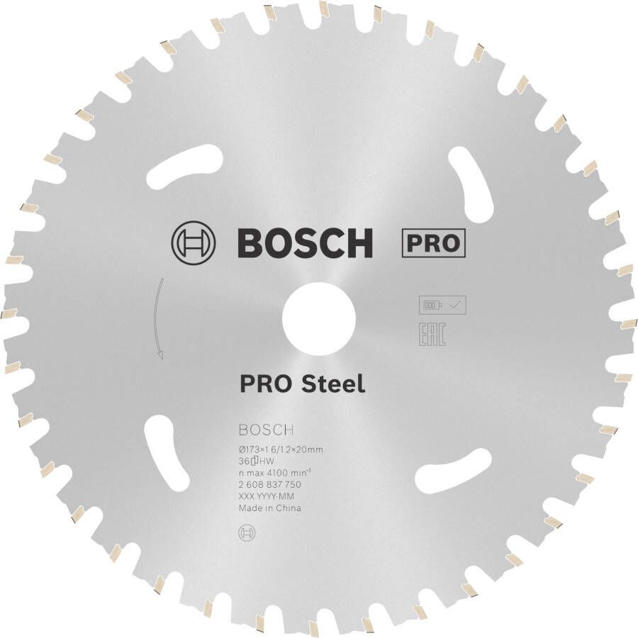 Bosch Accessoires Cirkelzaagblad | Standard for Steel | 173 mm | T36 2608837750