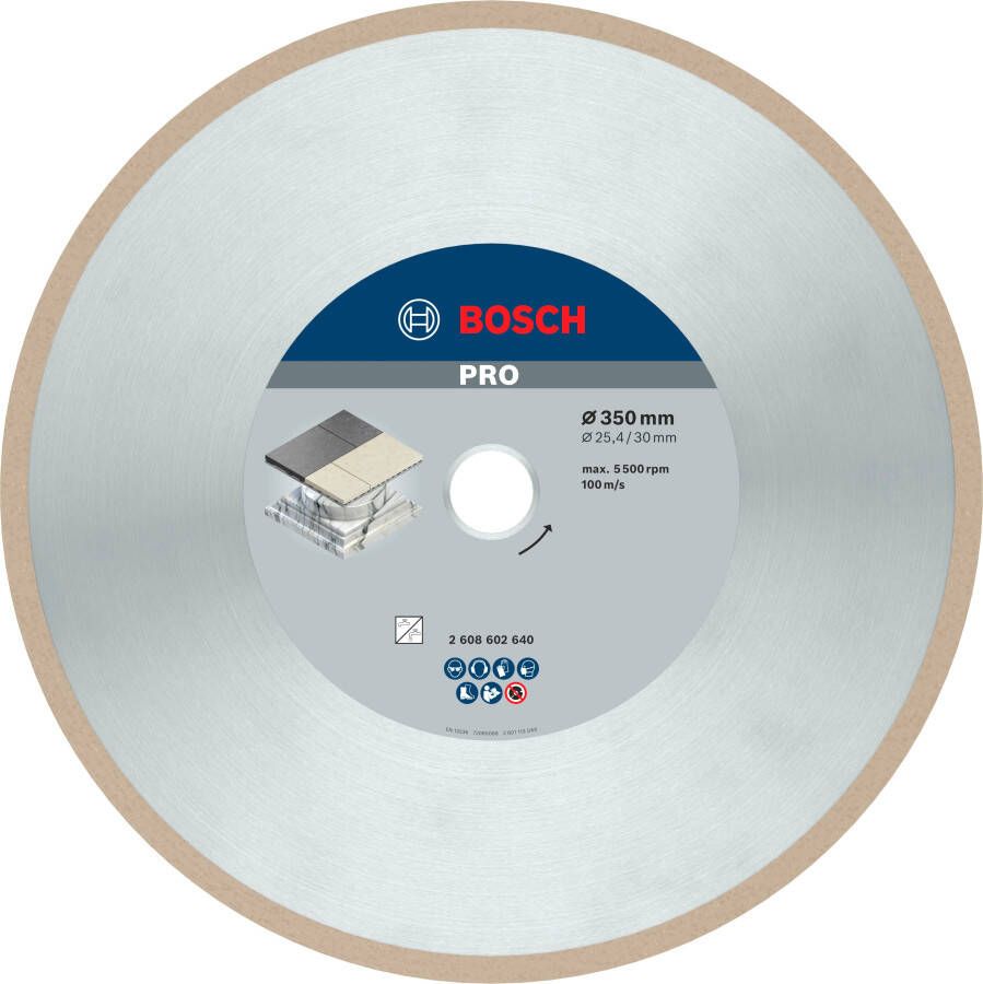 Bosch Accessoires Diamantdoorslijpschijf Best for Ceramic 350 x 30 25 40 x 3 x 10 mm 1st 2608602640