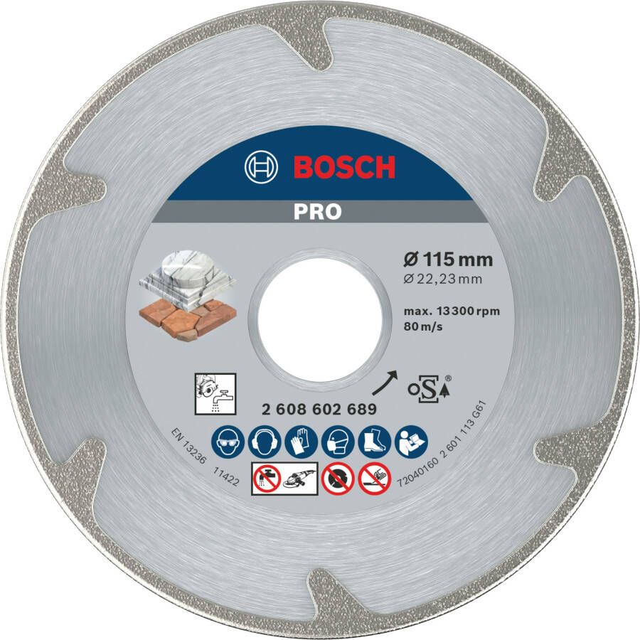 Bosch Accessoires Diamantdoorslijpschijf Best for Marble 115 x 22 23 x 2 x 3 mm 1st 2608602689 - Foto 1