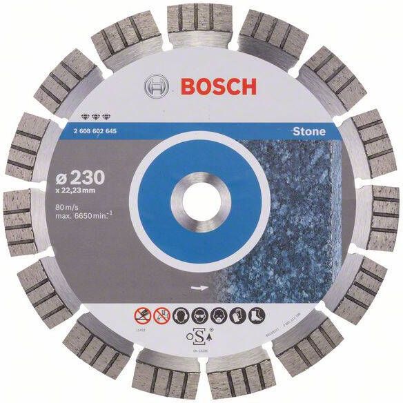Bosch Accessoires Diamantdoorslijpschijf Best for Stone 230 x 22 23 x 2 4 x 15 mm 1st 2608602645