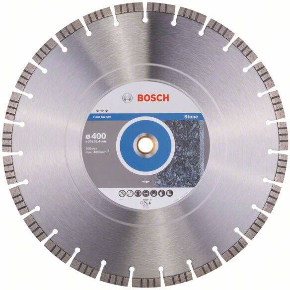 Bosch Accessoires Diamantdoorslijpschijf Best for Stone 400 x 20 00+25 40 x 3 2 x 12 mm 1st 2608602649