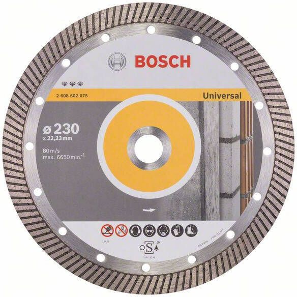 Bosch Accessoires Diamantdoorslijpschijf Best for Universal Turbo 230 x 22 23 x 2 5 x 15 mm 1st 2608602675