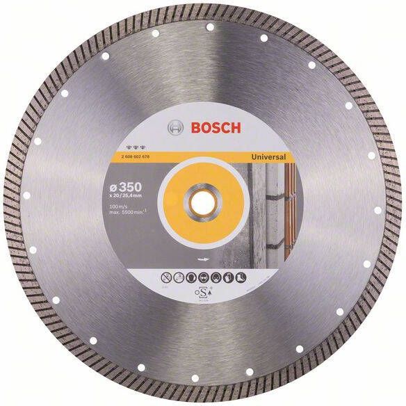 Bosch Accessoires Diamantdoorslijpschijf Best for Universal Turbo 350 x 20 00+25 40 x 3 2 x 12 mm 1st 2608602678