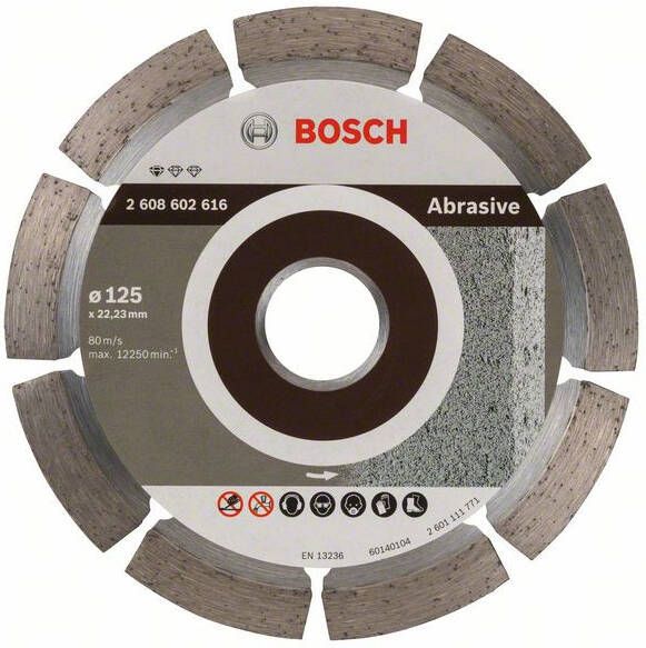 Bosch Accessoires Diamantdoorslijpschijf Standard for Abrasive 125 x 22 23 x 6 x 7 mm 1st 2608602616