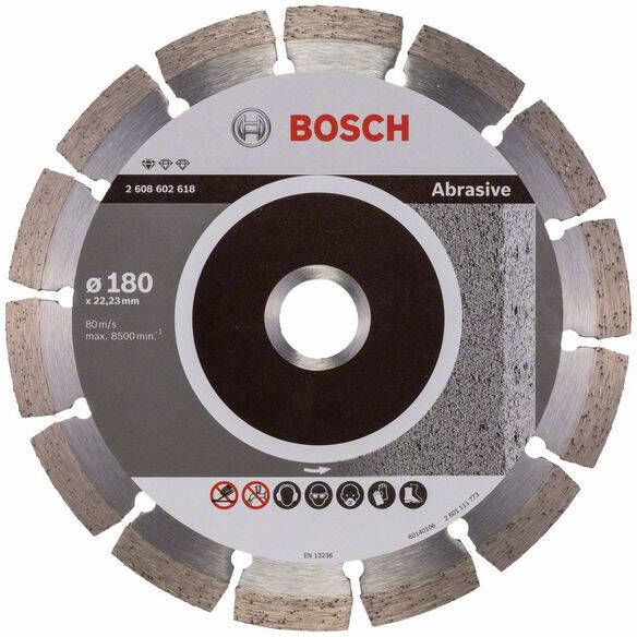 Bosch Accessoires Diamantdoorslijpschijf Standard for Abrasive 180 x 22 23 x 2 x 10 mm 1st 2608602618