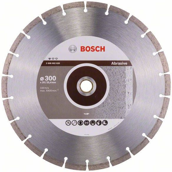 Bosch Accessoires Diamantdoorslijpschijf Standard for Abrasive 300 x 20 00+25 40 x 2 8 x 10 mm 1st 2608602620