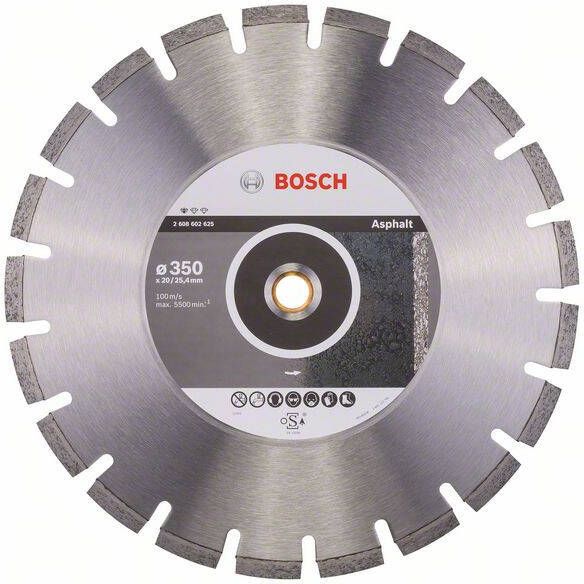 Bosch Accessoires Diamantdoorslijpschijf Standard for Asphalt 350 x 20 25 40 x 3 2 x 10 mm 1st 2608602625