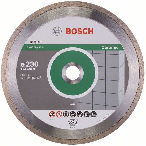 Bosch Accessoires Diamantdoorslijpschijf Standard for Ceramic 230 x 22 23 x 1 6 x 7 mm 1st 2608602205