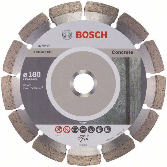 Bosch Accessoires Diamantdoorslijpschijf Standard for Concrete 180 x 22 23 x 2 x 10 mm 1st 2608602199