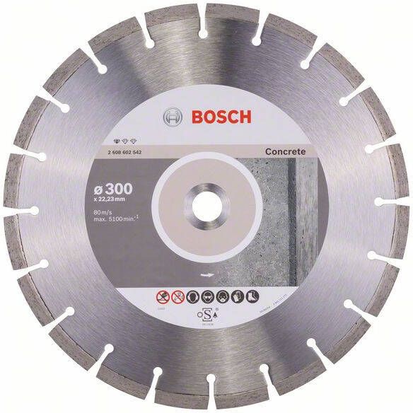 Bosch Accessoires Diamantdoorslijpschijf Standard for Concrete 300 x 22 23 x 3 1 x 10 mm 1st 2608602542