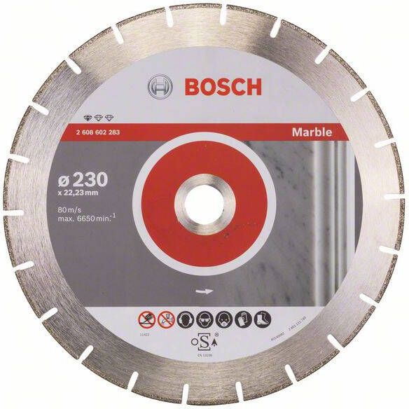 Bosch Accessoires Diamantdoorslijpschijf Standard for Marble 230 x 22 23 x 2 8 x 3 mm 1st 2608602283