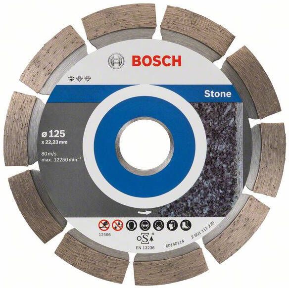 Bosch Accessoires Diamantdoorslijpschijf Standard for Stone 125 x 22 23 x 1 6 x 10 mm 10st 2608603236
